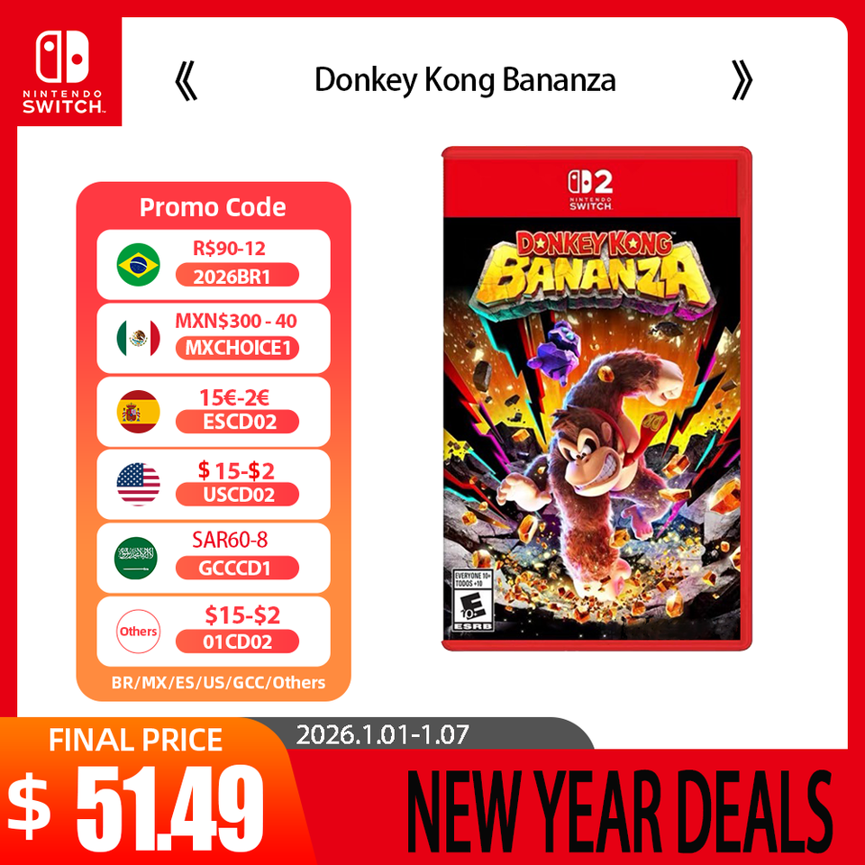Nintendo Switch 2 Game Deals - Donkey Kong  Bananza - Original Physical Game Card only support Switch 2