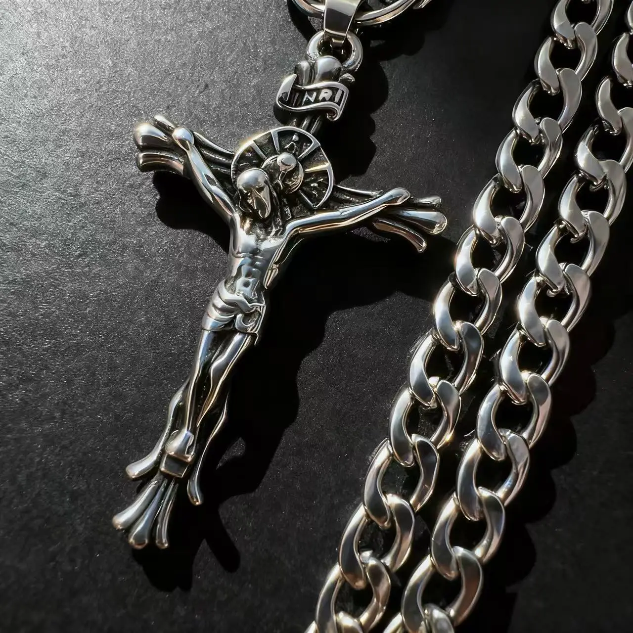 Stainless Steel Jesus Necklace 1