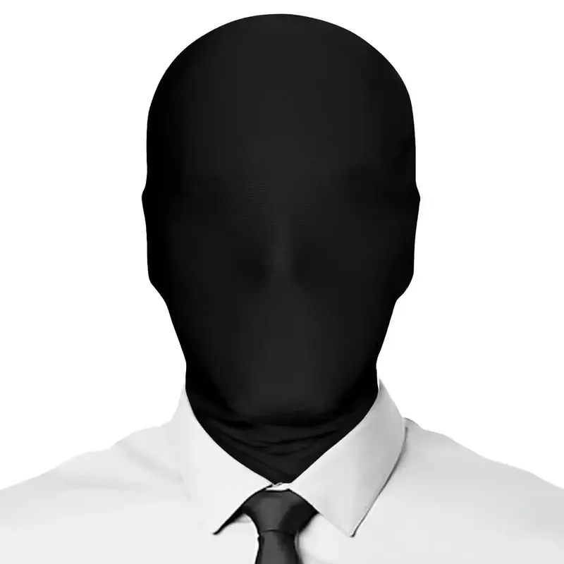 Cosplay Mask Full Black Hood Cosplay Prop Halloween Costumes Adult Kids Carnival Party Dress Up Ghost Festival Accessories Decoration