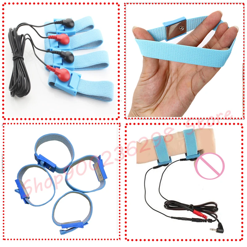 Electro Sex Toys Electric Sex Toys E-stim Penis Ring Glans Testicle Loops Massage Electric Shock Bdsm Cock Sheath Ball Stretcher for Men Host Cable