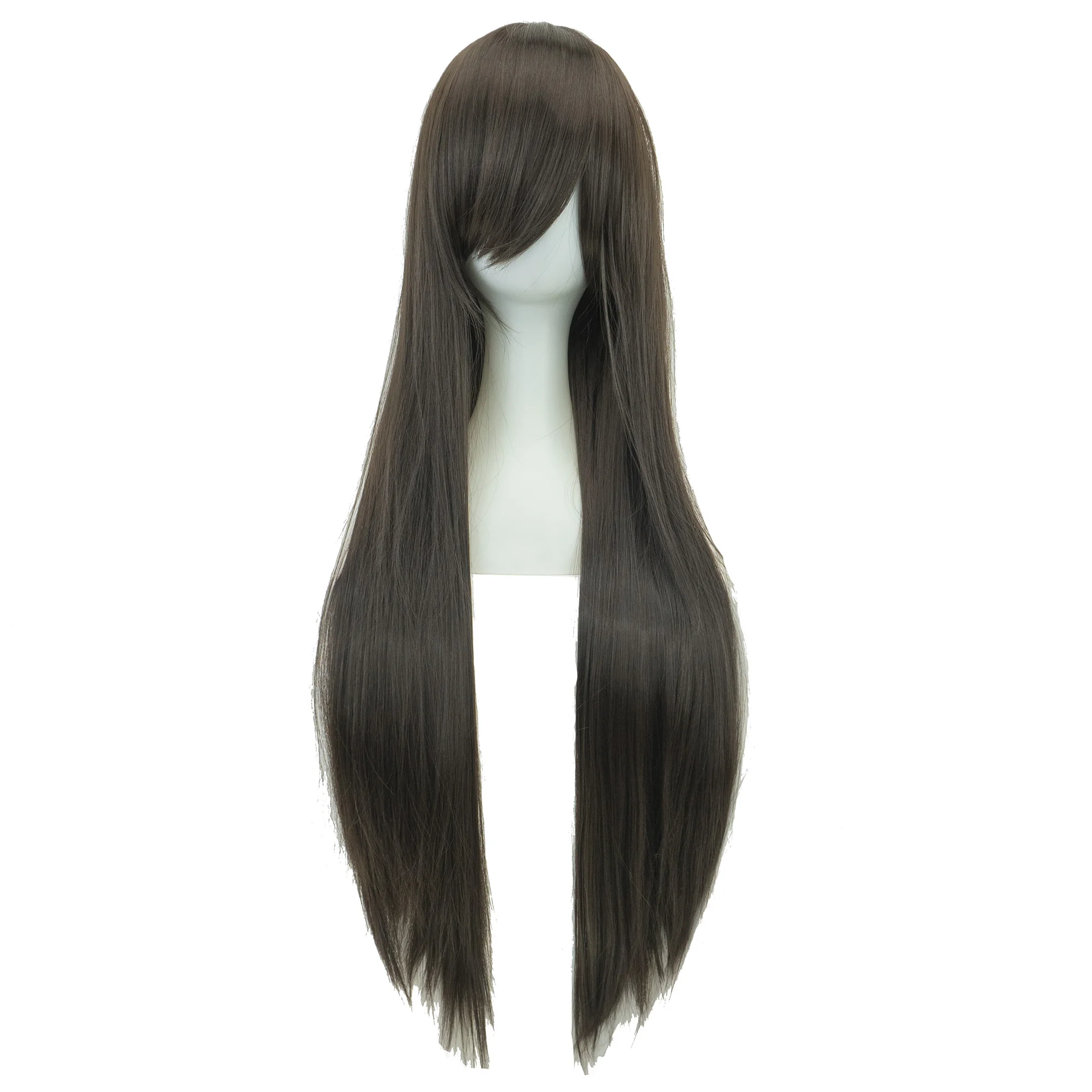 Synthetic Black Wig Cosplay Wigs Straight Long Wig Hinata Hyuga Cosplay Hair Enma Ai Costume Wig 5