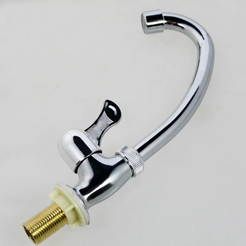 1pcs ABS+stainless Cold Water Tap Basin Kitchen Bathroom Wash Basin Faucet Kitchen Faucet