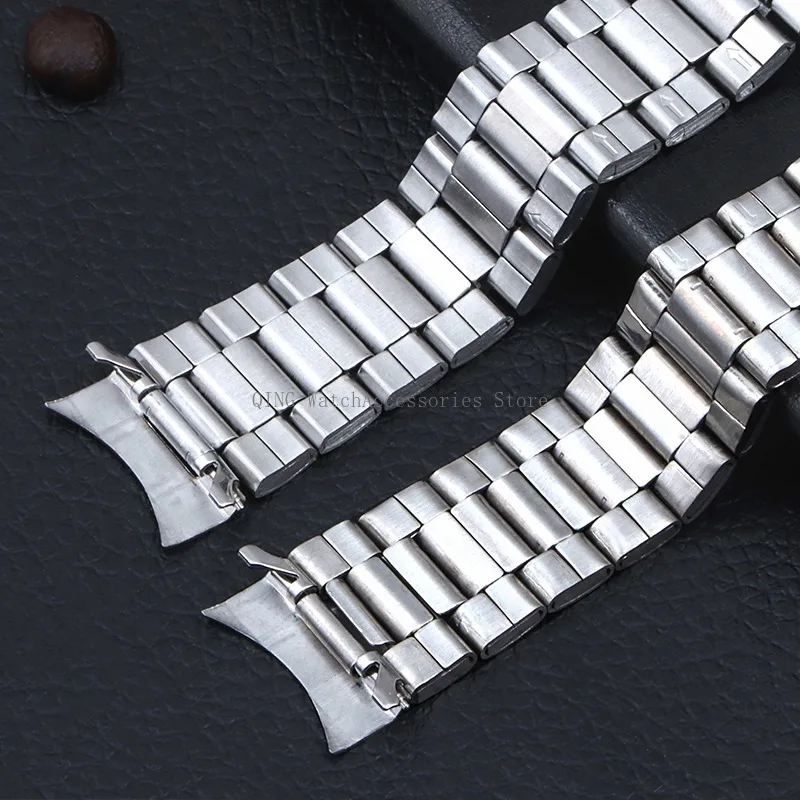 Stainless Steel Sport Strap - Elegant Metal Watchband Replacement Accessory