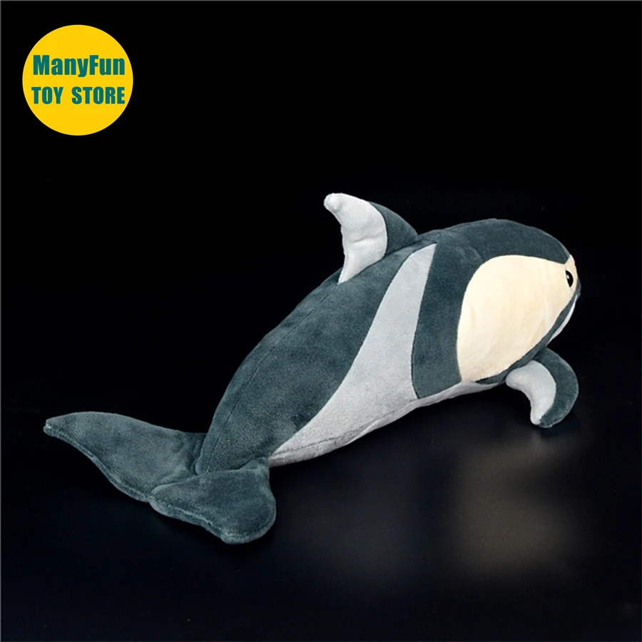 Hour-glass Dolphin High Fidelity Anime Cute Plushie Dolphin Plush Toys Lifelike Animals Simulation Stuffed Doll Kawai Toy Kids 4