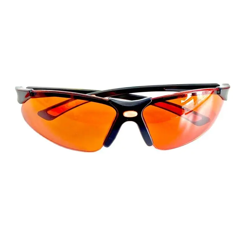 10Pcs Dental Lab Orange Goggles Block LED UV Blue Lights Curing Glasses