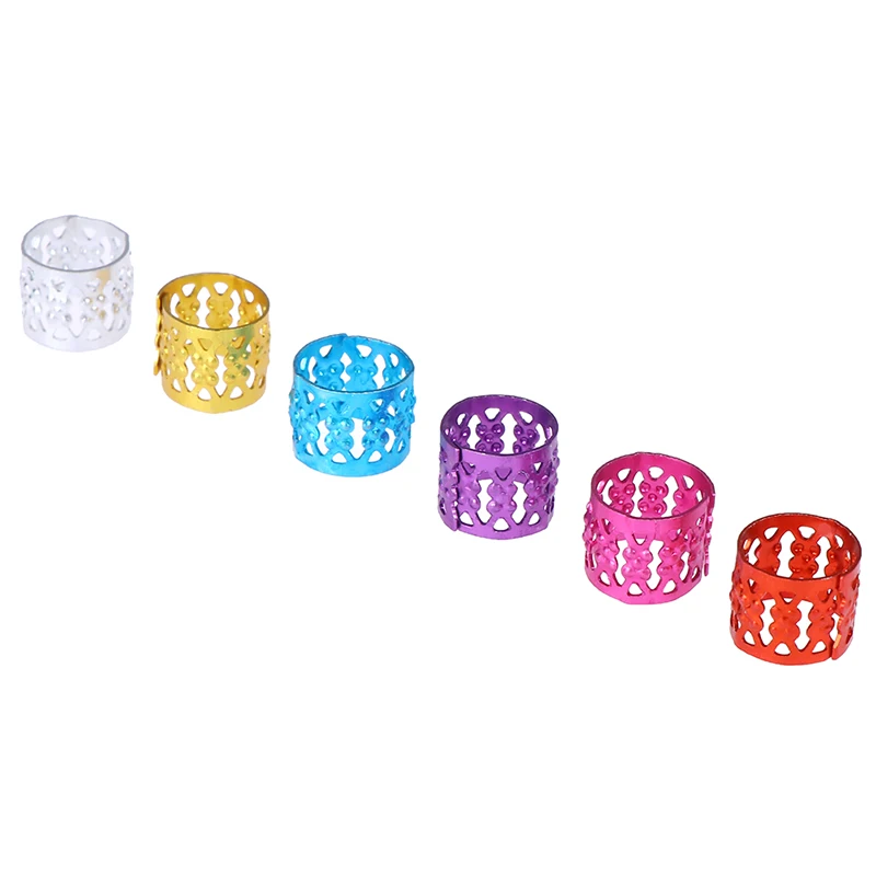 100 Pack Adjustable Dreadlock Beads Hair Cuffs