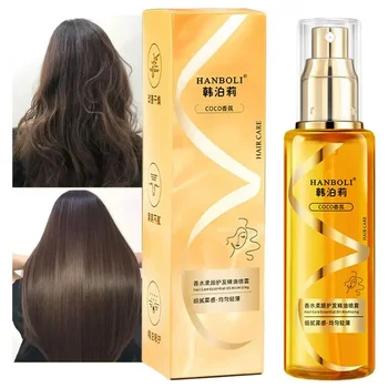 곱슬 헤어 오일 샤인 헤어 스프레이, 무해한 헤어 오일, 보습 및 영양, 여성용 선물, 100ml