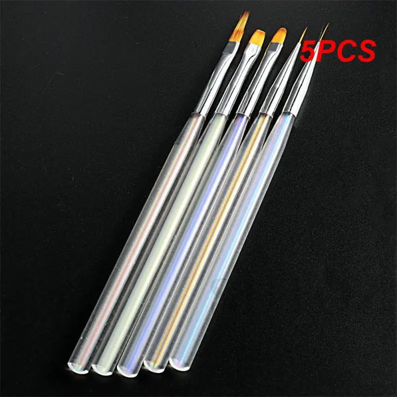 

5PCS Huahua Light Therapy Pen Smudged Painted Pull Wire Phototherapy Gradient Manicure Tools Gradient Smudge Pen Nail Brush