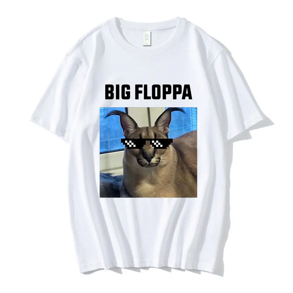  Big Floppa Meme Cat T-Shirt : Clothing, Shoes & Jewelry