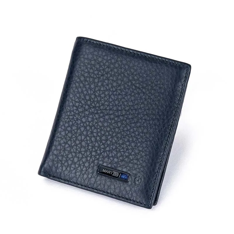 Smart Leather Wallet Android ISO Locator Finder Wallet Purse Air Tag Android Card Holder Tracking GPS Tracker for Gift New Gift