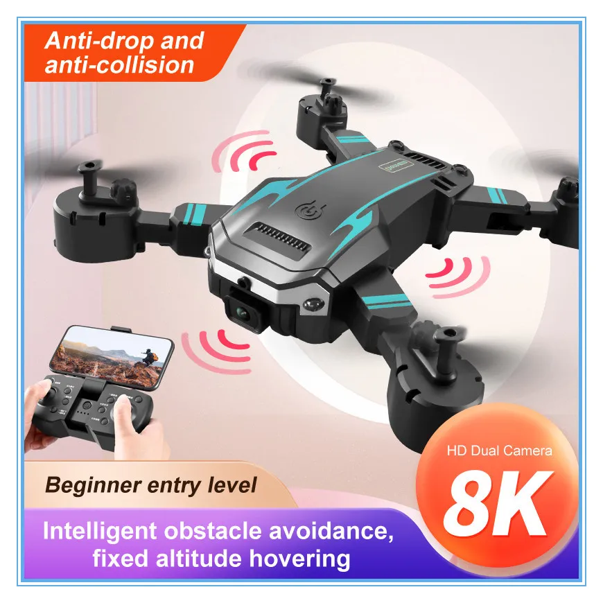 Квадрокоптер KBDFA S6 Pro складной Профессиональный с HD-камерой 4K и GPS