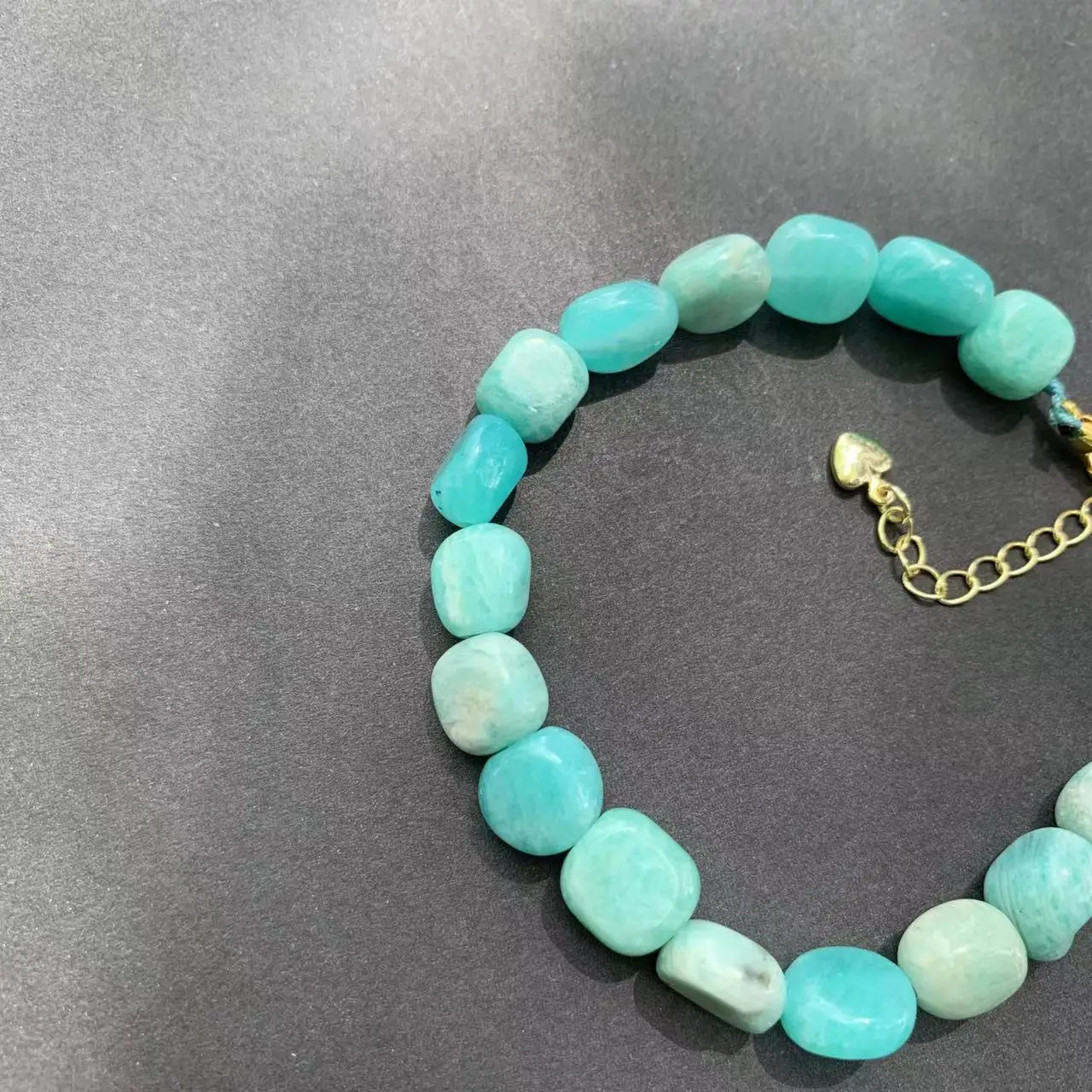 Natural Amazonite Bracelet Blue Stone Irregular Jewelry Wholesale Design Handmade GEM Beads Healing Women Jewelry Gifts