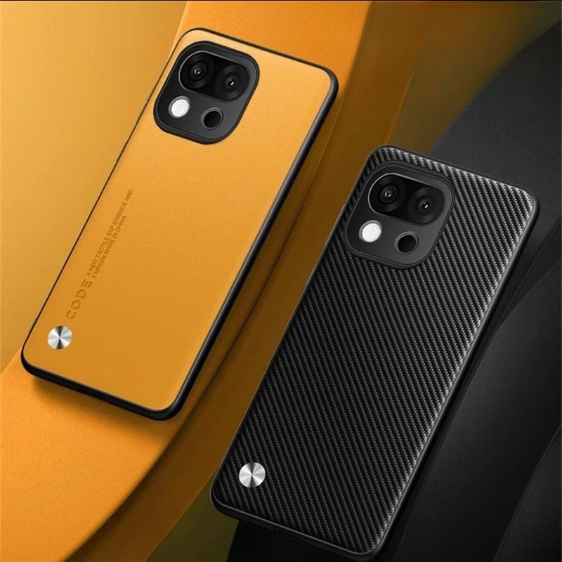 Enhanced Product Title:  
Premium Plain Leather Silicone Case with Camera Protection - Shockproof Hard Bumper