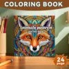 Mandala Animals Paradise Art Coloring Book 24 Page Gift For Birthday Party Relieve Stress Kill Time Graffiti Painting Drawing 2