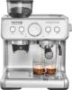 Espresso Machine with Grinder, 15 Bar Semi-Automatic Espresso Coffee Maker with Milk Frother Steam Wand, Removable Water T 1