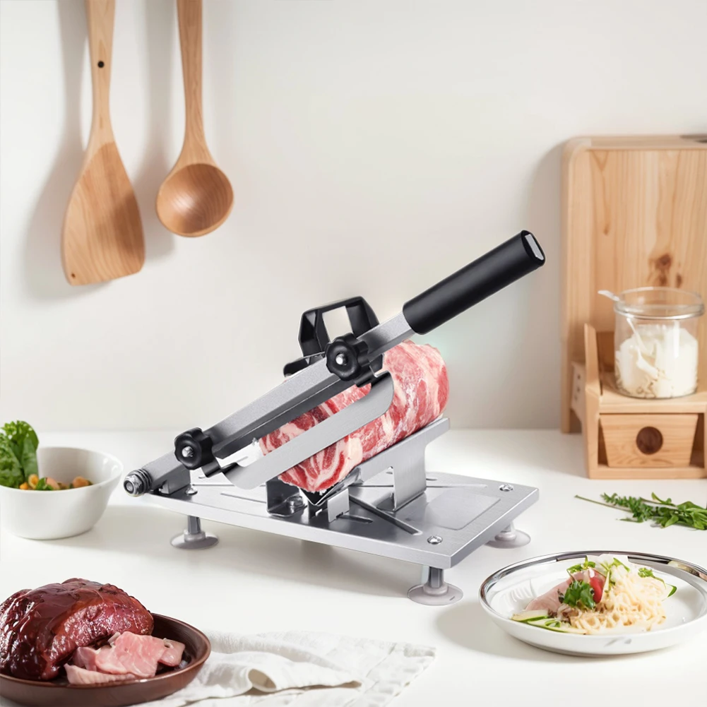 Beef  Mutton Rolls Cutter Frozen Meat Cutting Machine Stainless Steel Household Kitchen Cutting Machine Kitchen Accessories