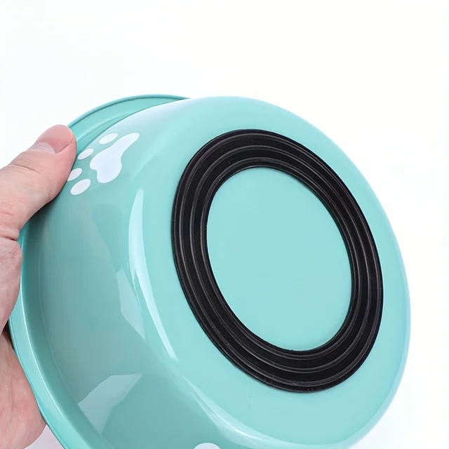 1Pcs Pet Dog Food Bowl Rice Bowl Stainless Steel Dog Bowl Dog Bowl Drinking Water Bowl anti-tip Large Dog Cat Bowl Water Bowl 4