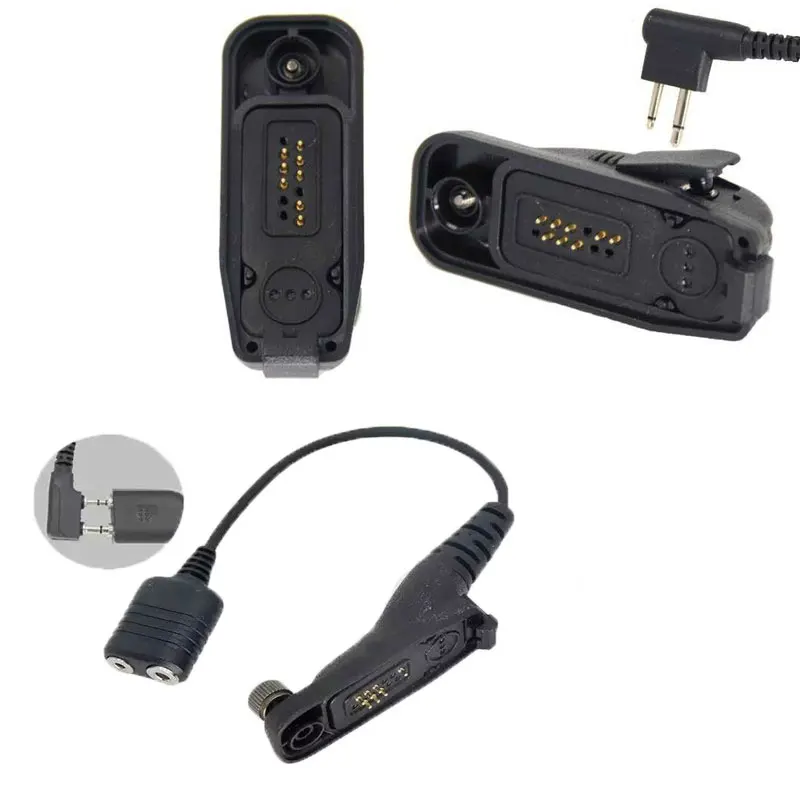 Аудио адаптер для Motorola Radio DP4400 DP4600 DP4800 DP4601 DP3600 DP3601 DP3400 коннектор конвертер подходит для 2-контактных наушников