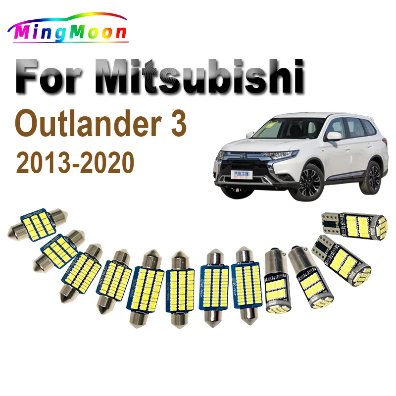 

11 шт., автомобильные аксессуары для Mitsubishi Outlander 3 2013 2014-2015