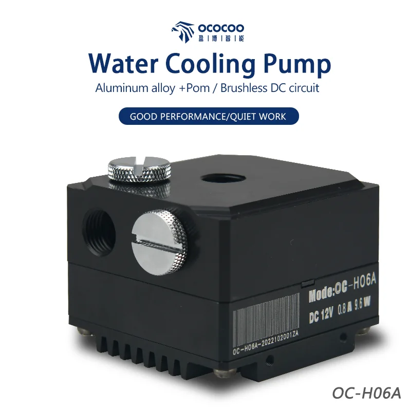Radiador Refrigerando de Água da Liga de Alumínio Occoo-silenciosa Elevador Alto 12v 600l h Faça Você Mesmo Acessórios do Computador H06a