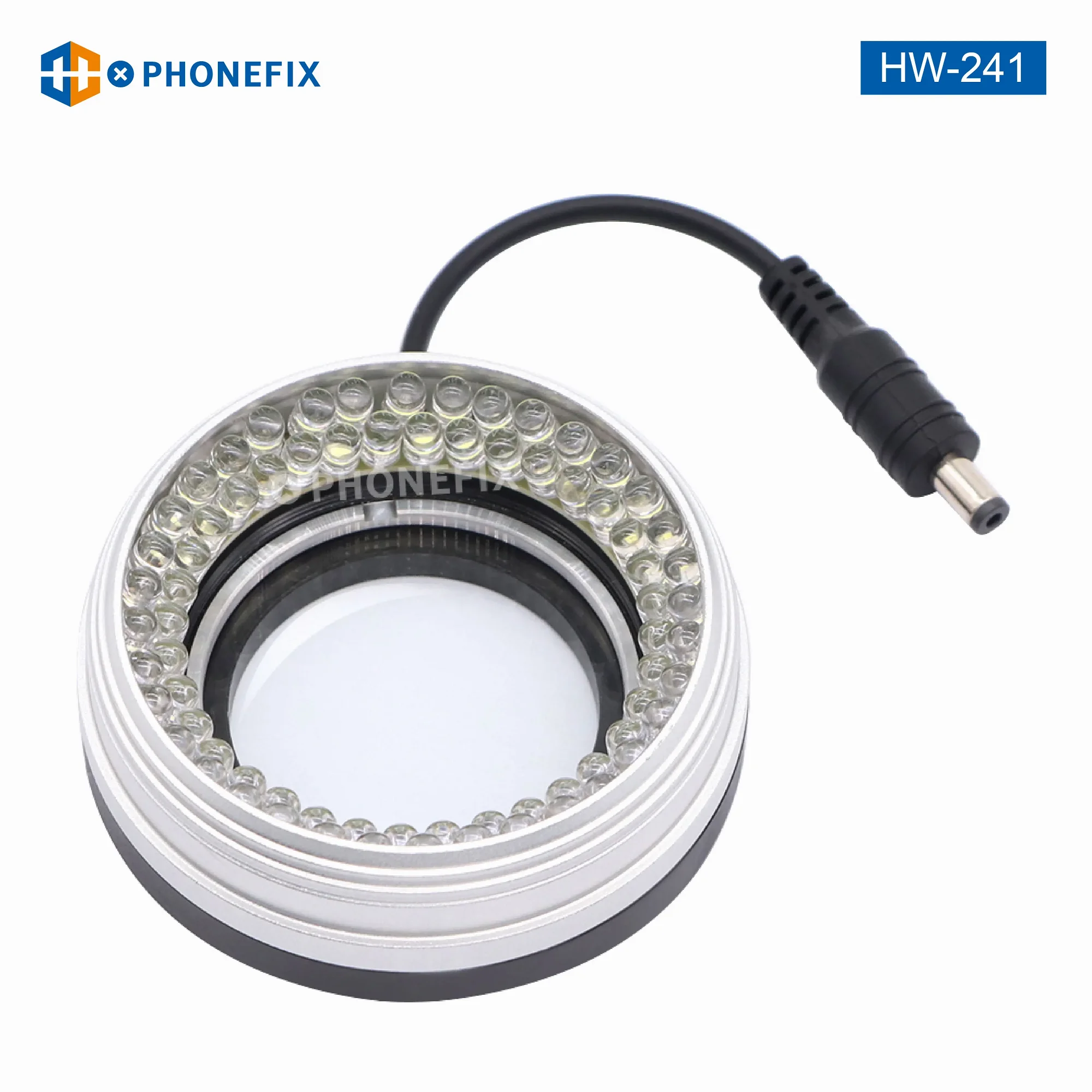 72 LED SMD USB Adjustable Ring Light Circle Illuminator Lamp 110V-220V for Industrial Stereo Microscope HDMI USB Video Camera