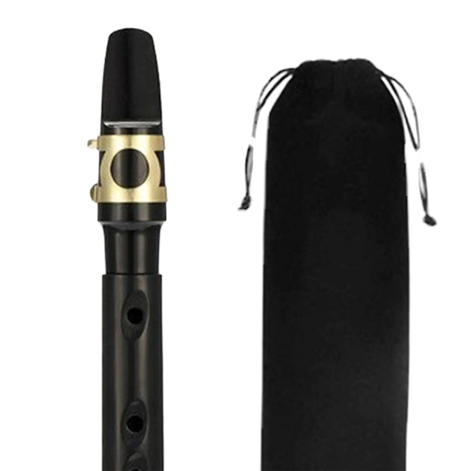 Mini Pocket Saxophone with Reeds, Carrying Bag,Pads, Cleaning Cloth Lightweight Portable Mini Sax Woodwind Instrument Adult