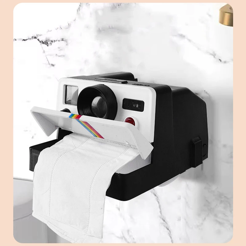 Retro Camera Toilet Paper Roll Holder Wall Mounted Toilet Paper Holder Paper Dispenser for Bathroom Tissue , toilette appareil 6