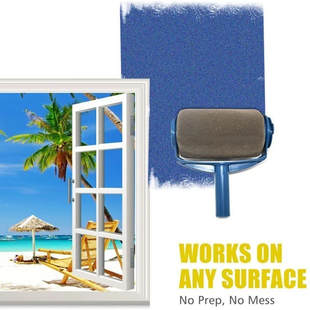 Description Picture 2 of item5Pcs/set Paint Roller Set with Sticks Paint Roller Transform Your Room in Just Minutes Decorate Runner Tool Painting Brush Set