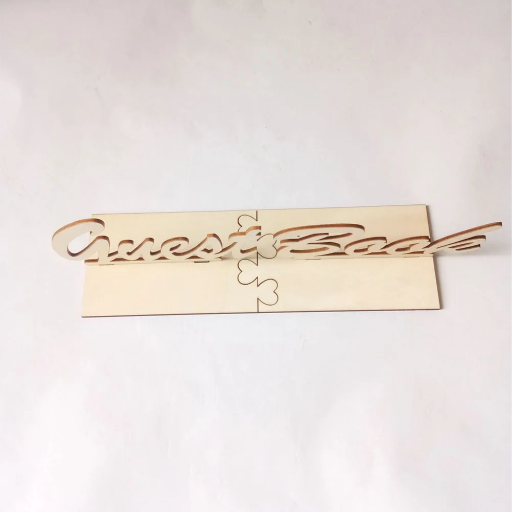 Guest Book Table Sign Wooden Freestanding Guestbook Sign Wedding Party Decoration Guest Book Wooden
