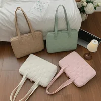 Nouveau sac fourre-tout élégant pour femme, grande capacité, sac à bandoulière simple pour ordinateur portable, sac à main pour trajets quotidiens 3
