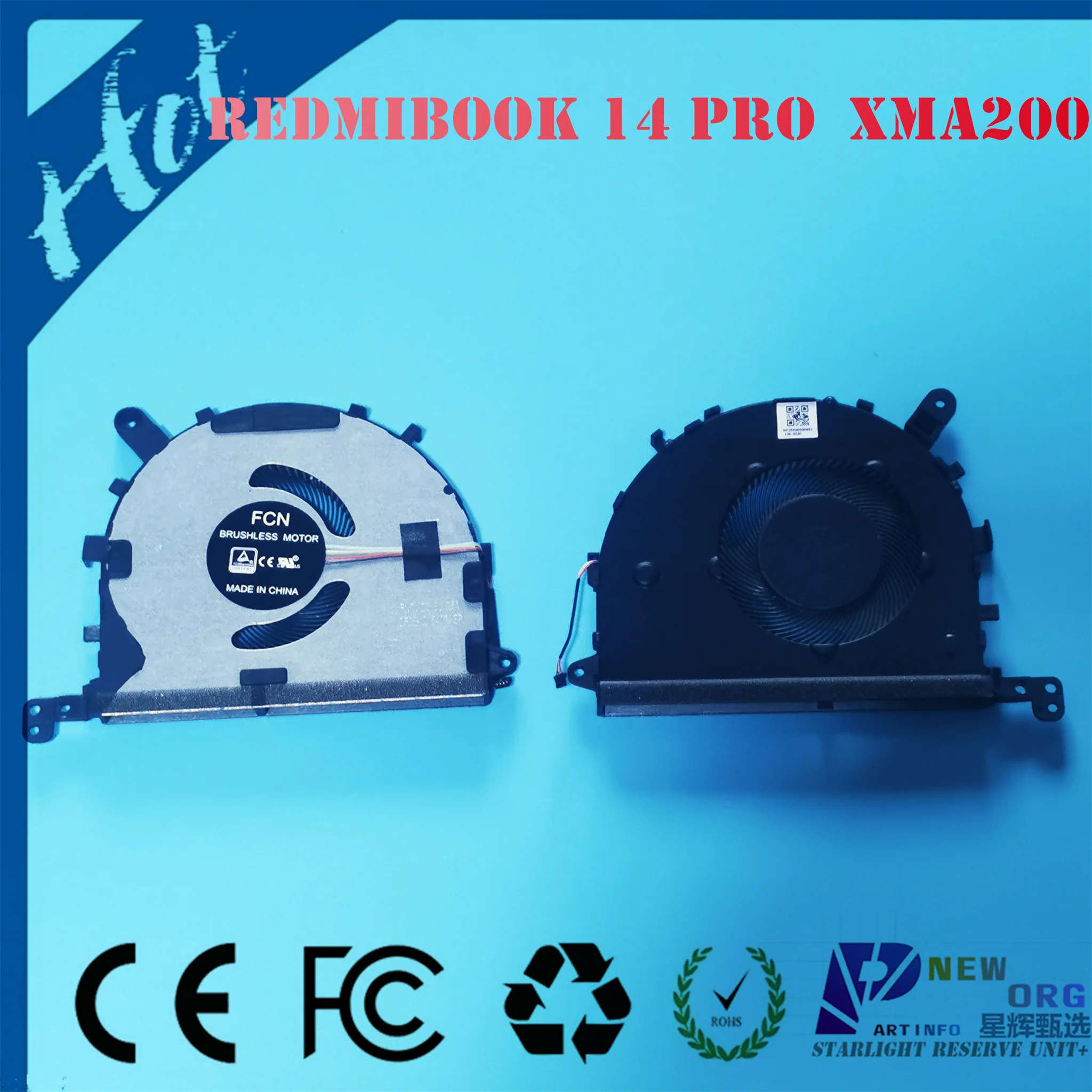 

Laptop Fans For XIAOMI REDMIBOOK PRO14 2ND Pro16 Ryzen15 XMA2006 XMA2007Series laptop DIS heatsink's fan