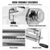 VEVOR Manual Pasta Maker Machine Set Stainless Steel Slicer Fresh Noodle Rollers Cutter Home-Appliance 6