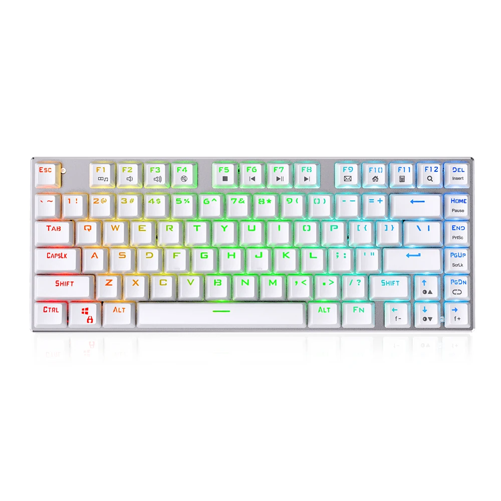 mini computer keyboard 81 Keys Mechanical Keyboard USB Wired LED RGB Backlit Axis Gaming Mechanical Keyboard OUTEMU Optical Switches For Desktop Laptop pc gaming keypad Keyboards