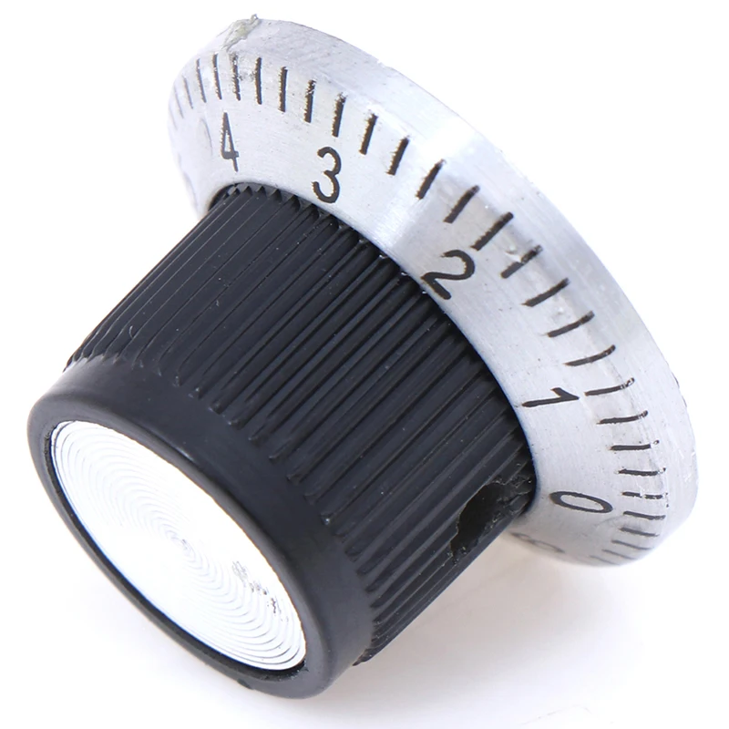 Potentiometer Knob Cap C3 Knob With Digital Scale Metal Surface Potentiometer Knob 6MM