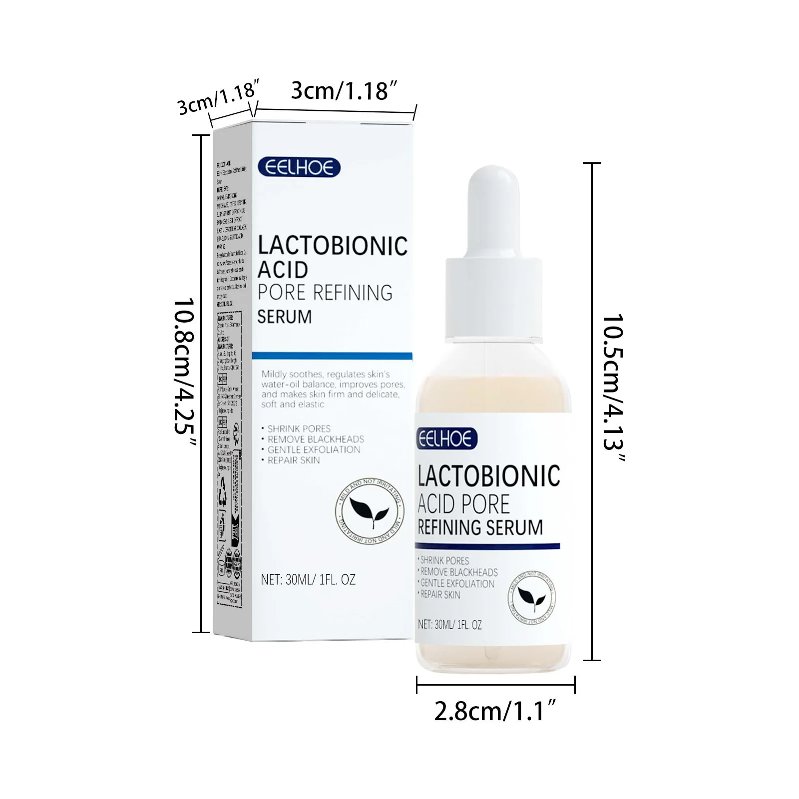 Lactobionic Acid Shrink Pores Facial Serum Lifting Firming Fine Line Smooth Deep Nourish Moisturizing Facial Skin Essence 5