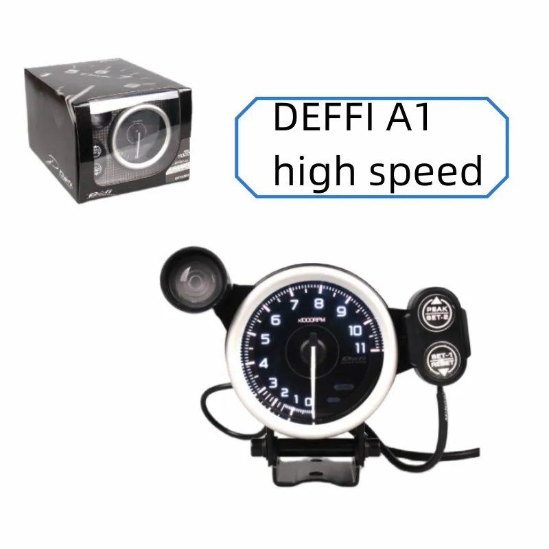 

Defi A1 7 Colors 80mm Tachometer 0-11000 RPM Car Gauge High Speed Stepper Motor with Shift Light and Peak Warning