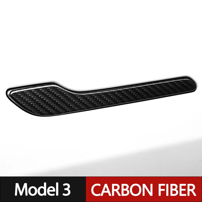 

For Tesla Model 3 Carbon Fiber Car Door Handle Cover Sticker