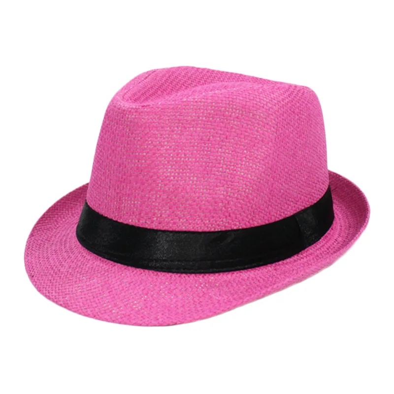 Men's Sun Hat Simple Linen Breathable Refreshing Hat Summer Travel Sunscreen Sun Ribbon Decoration Foldable Straw Hat F58_voghion.com