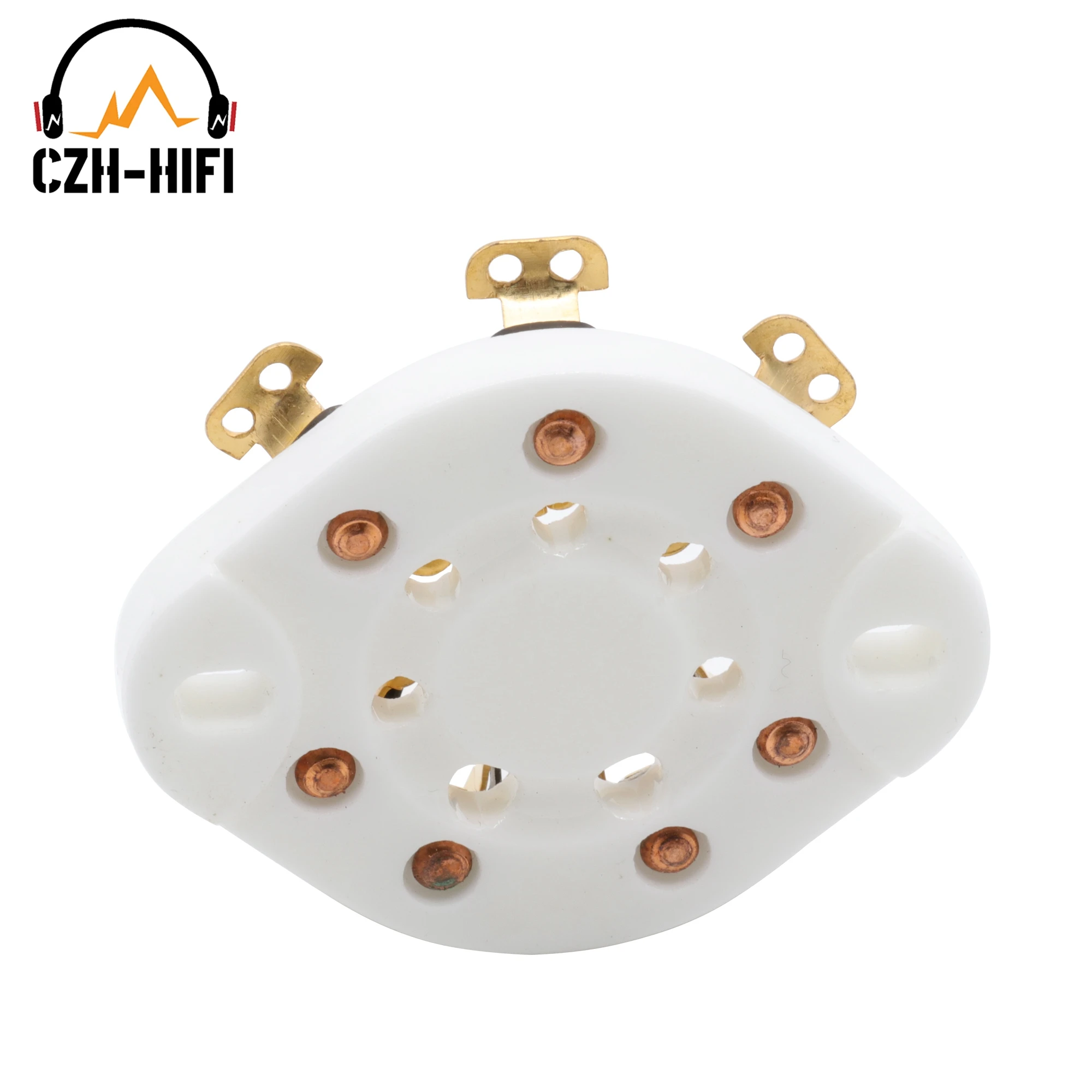 Tubo de Cerâmica Válvula Soquete Base para Fu25 1625 6a6 826 832 Amplificador Áudio do Vintage Faça Você Mesmo 10 Peças 7pin - Image 2