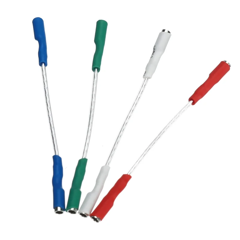 Turntable Phono Cartridge Headshell Wire Leads Cables 4Pcs 7N Silver Plated Leads Silver Wires