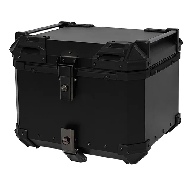 45L/55L/65L General Aluminum Alloy Motorcycle Helmet Box Top Tail Rear Luggage Storage Trunk Planar Motorcycle Trunk Tailstock