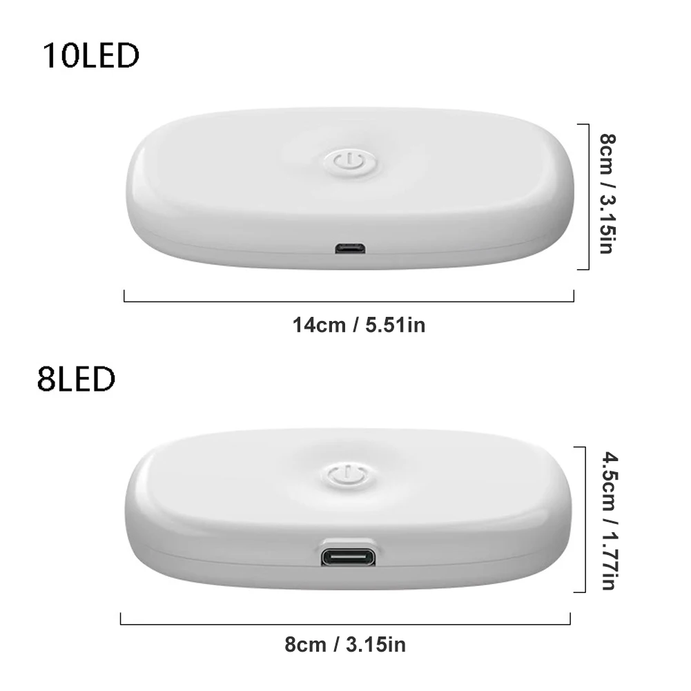 Rechargeable Car Reading Light USB LED Interior Light Magnetic Mount Wireless Dome Color Changing Accessories For Car RV