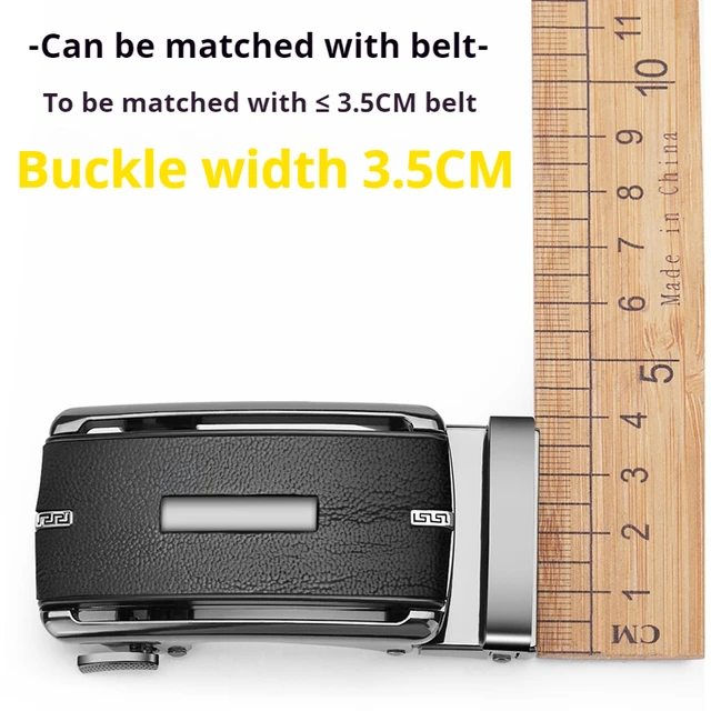High quality ratchet belt buckle men DIY leather belt accessories 3.3-3.5cm width alloy automatic belt buckle 3