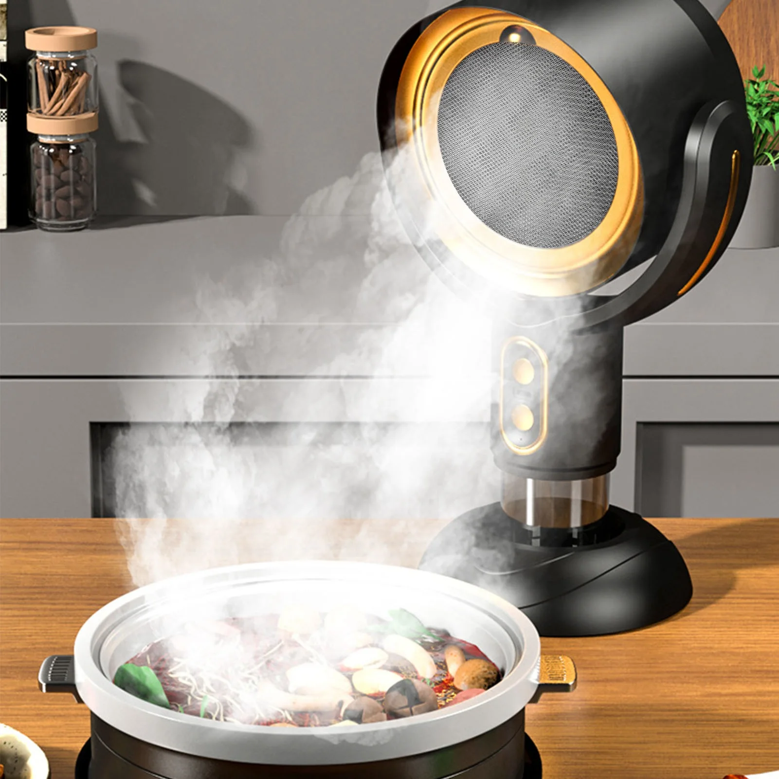 مجموعة سطح المكتب غطاء محرك السيارة مروحة العادم ا...