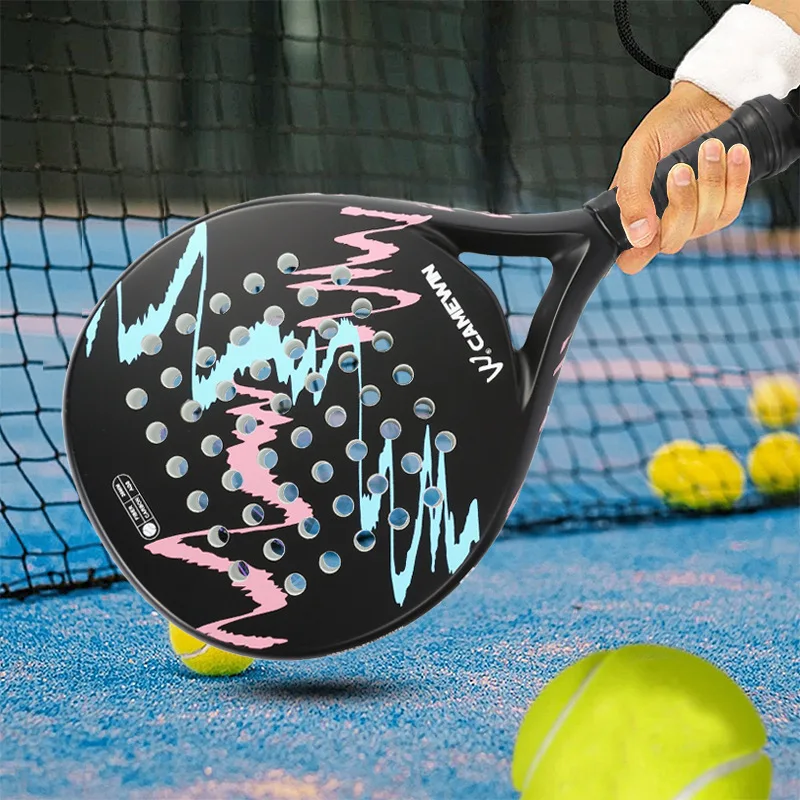 Padel Tennis Rackets,Paddle Tennis Racquets Carbon Fiber with EVA Memory Flex Foam Core,Paddle Racket Lightweight for Pop