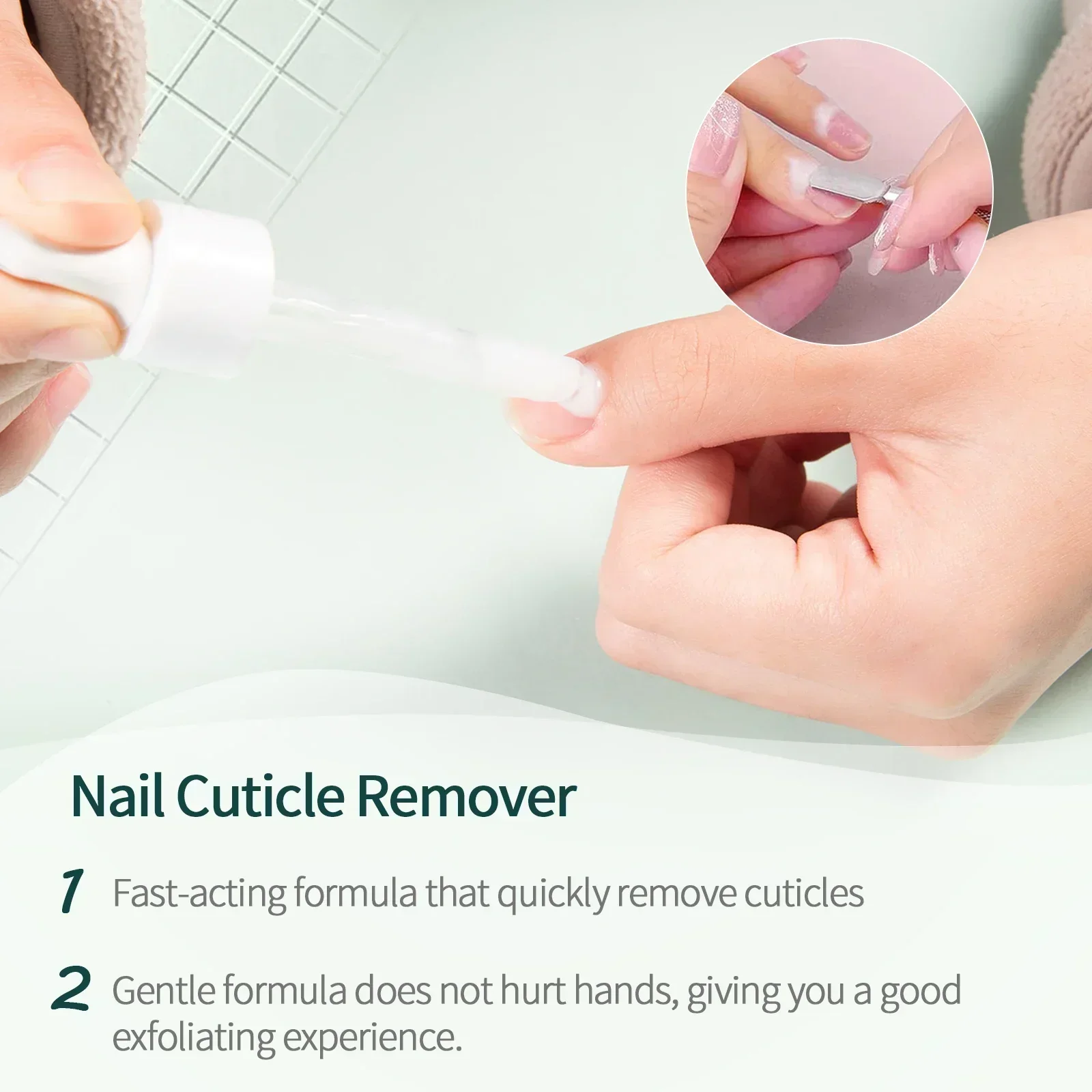Nailpop Cuticle Remover and Cuticle Oil Repair Nail Care Kit Nail Treatment for Damaged Nails Dead Skin Remover Manicure
