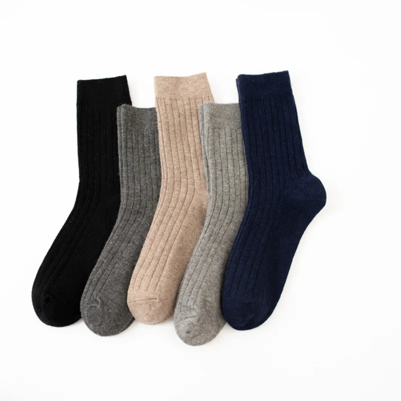 

Носки мужские зимние из шерсти мериноса, толстые классические брендовые, 3 пары/Лот