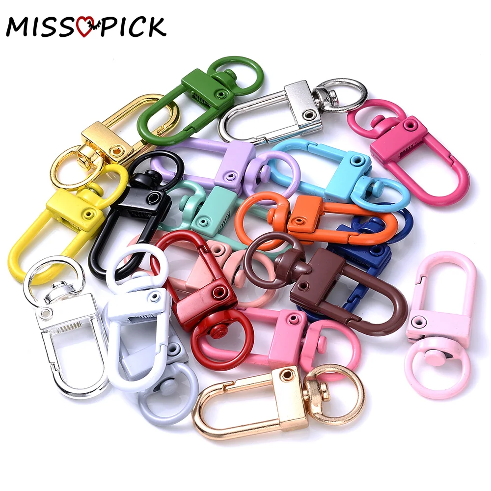 10pcs Swivel Clasps Lanyard Snap Hooks Multicolor Key Chain Clip Hooks Lobster  Claw Clasps for Keychains Jewelry DIY Crafts - AliExpress