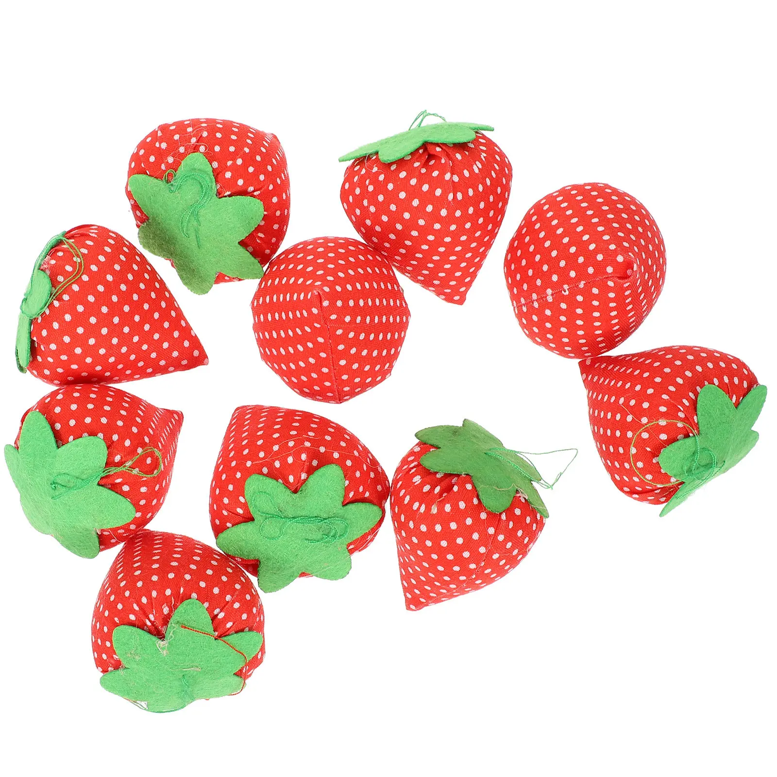 10Pcs 딸기 핀 쿠션 바늘 홀더 자수 바느질 액세서리에 대한 휴대용 바느질 도..