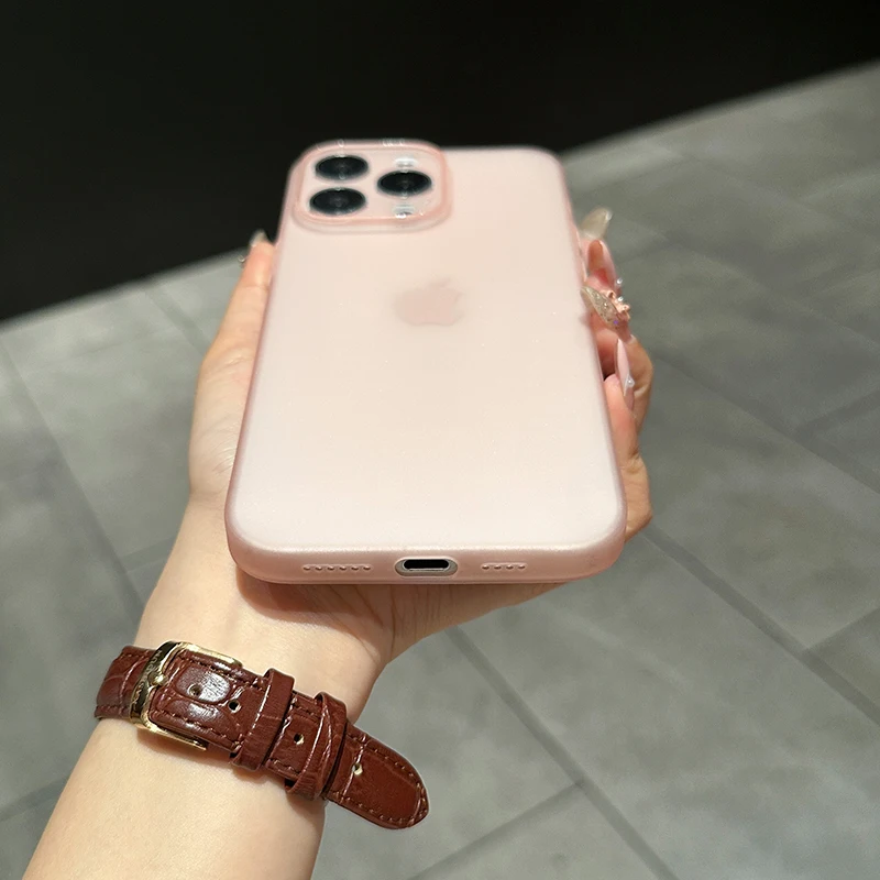 Ultra Thin Matte Silicone Soft Case - Candy Color Transparent Cover, Luxury Design